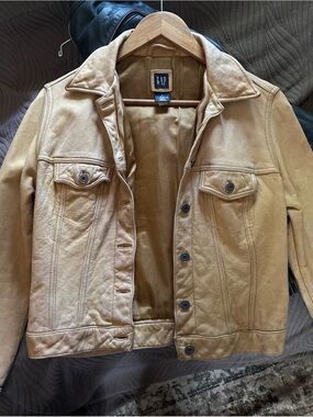 GAP Men's Tan Suede Shirt Jacket